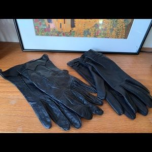 Vintage Ladies Driving Gloves Black Gloves